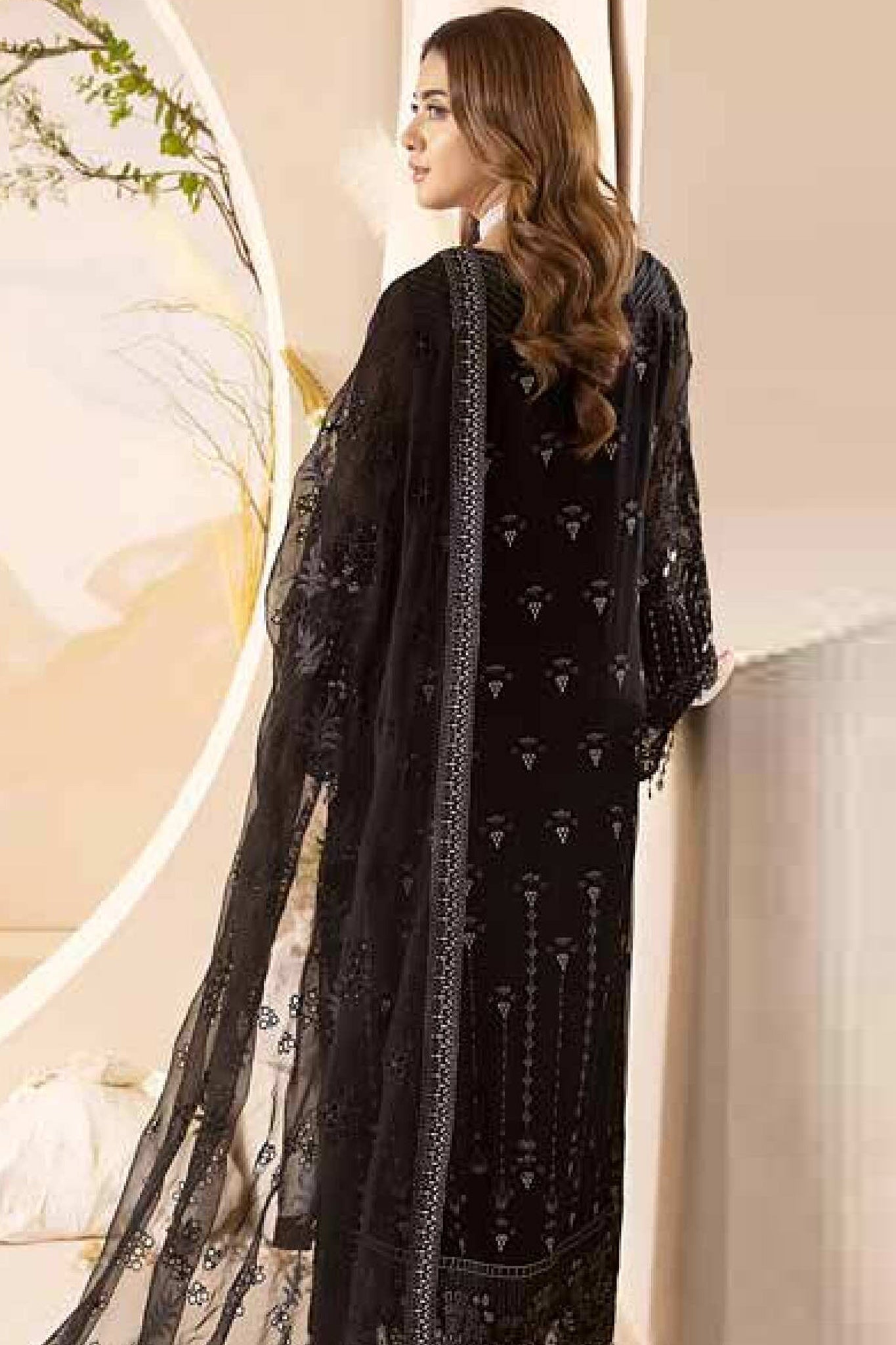 Pareesa By Lavish Premium Unstitched 3 Piece Luxury Chiffon Collection'2024-D-03