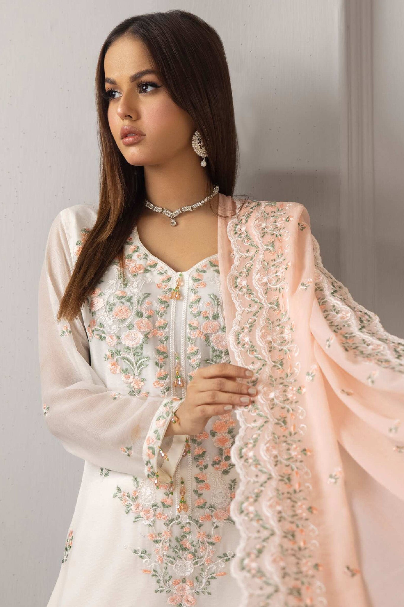 Roohi By Soghat Unstitched 3 Piece Luxury Chiffon Collection'2024-D-01