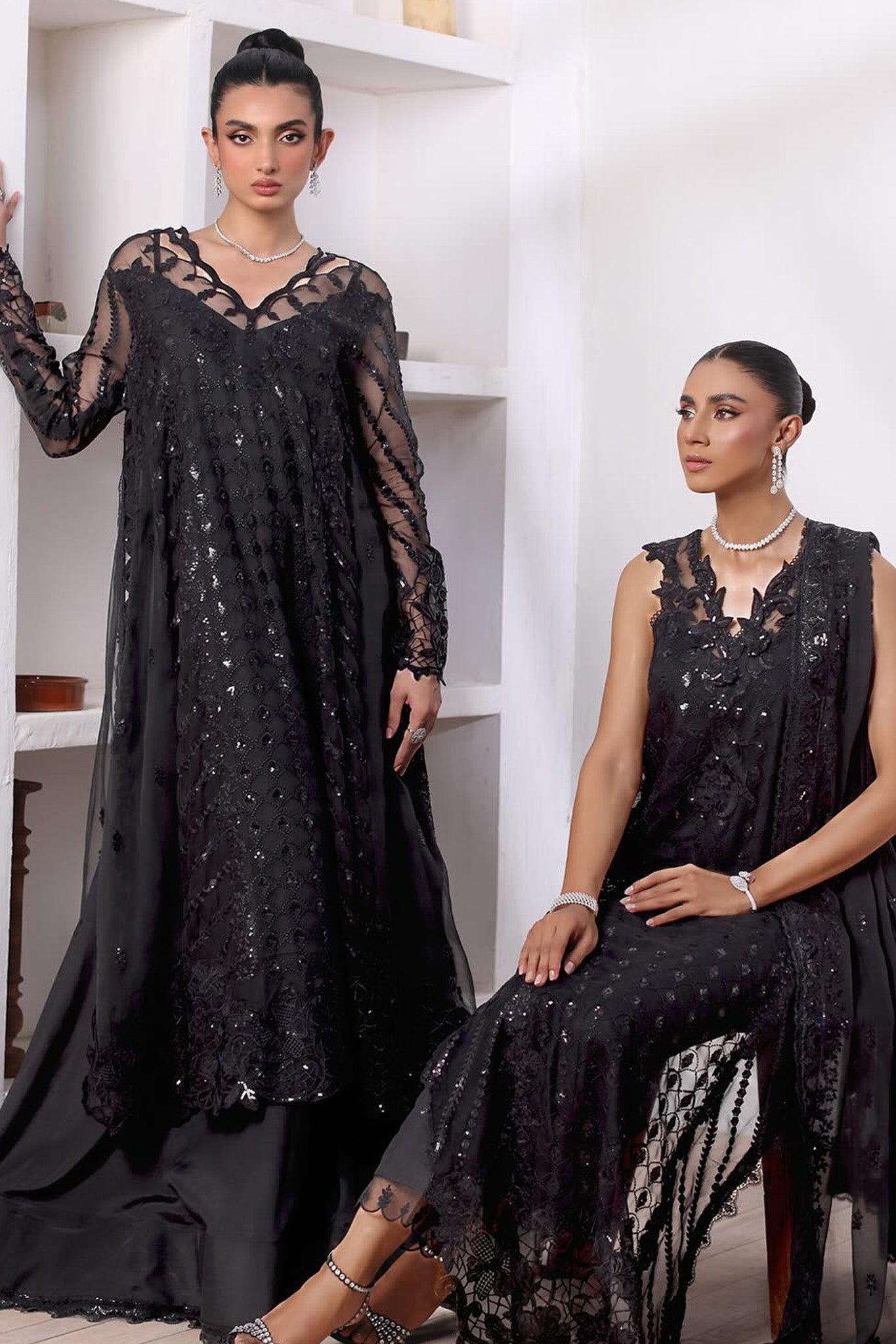 Chiffon De Luxe By Noor Saadia Asad Unstitched 3 Piece Luxury Formals Collection'2024-D-04-Natalia