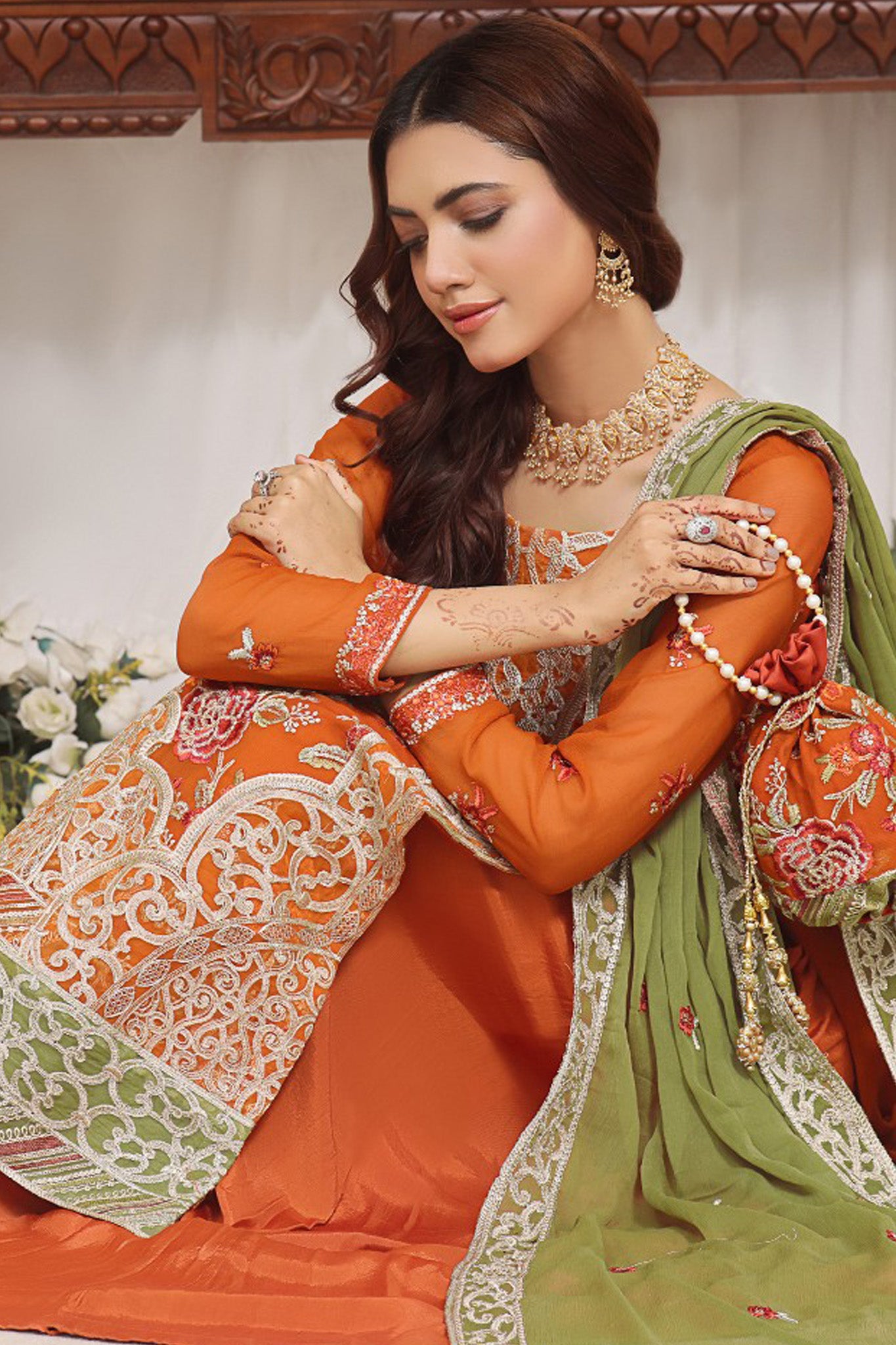 Inaya By Soghat Unstitched 3 Piece Luxury Chiffon Collection'2024-D-04