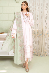 Baad e Baharaan By Humdum Unstitched 3 Piece Emb Lawn Collection'2024-D-04