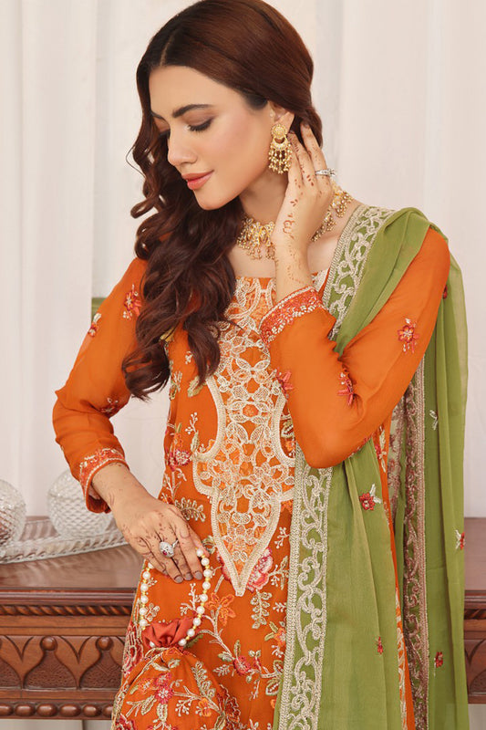 Inaya By Soghat Unstitched 3 Piece Luxury Chiffon Collection'2024-D-04