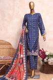 Sada Bahar Mid Summer Pret Embroidered Cutwork Collection'2023-CW-1053-Blue