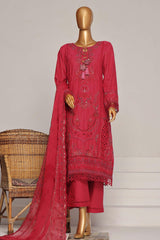 Sada Bahar Stitched 3 Piece Luxury Festive Emb Lawn Vol-05 Collection'2024-LEL-27-Magenta