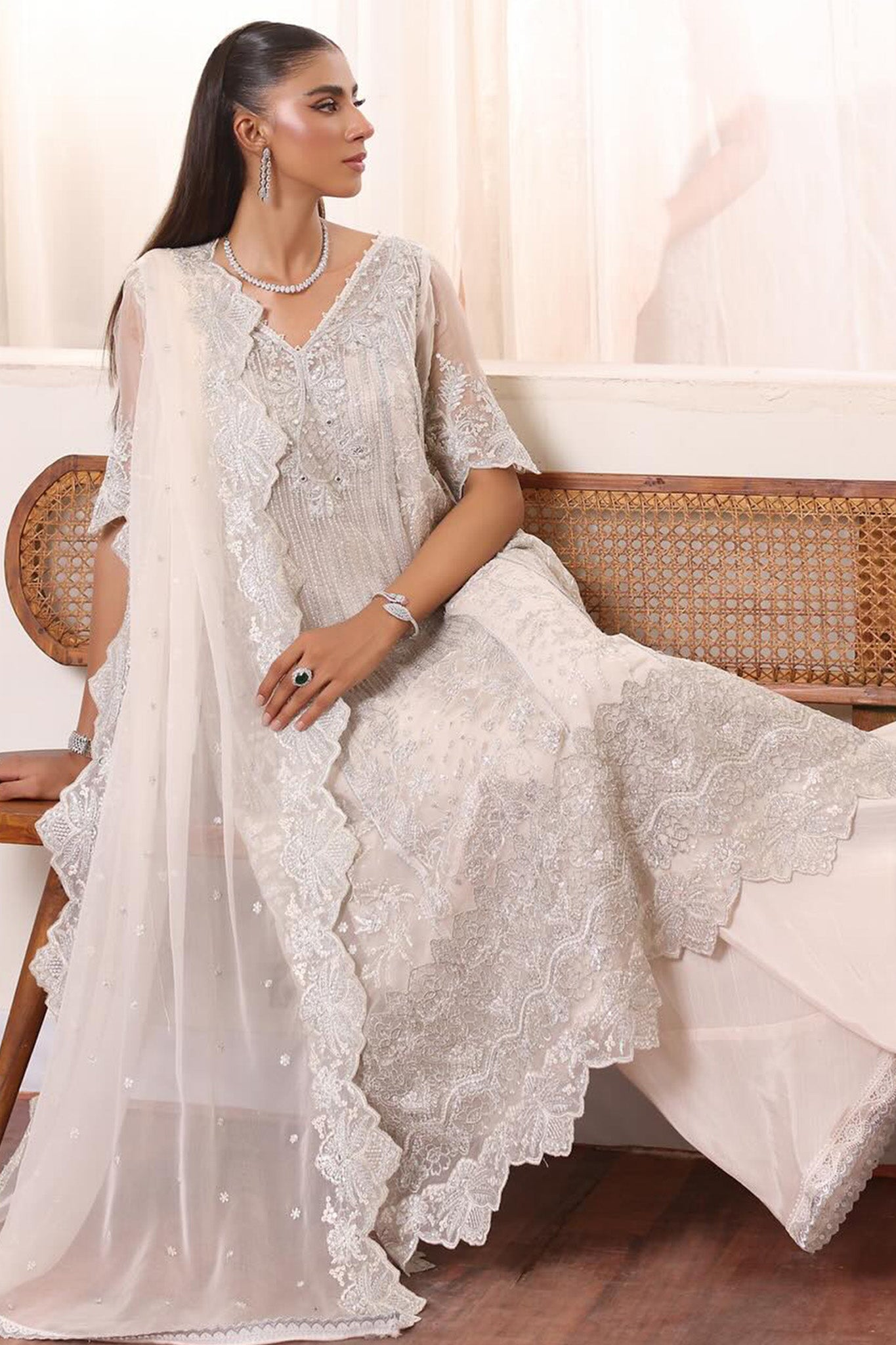 Chiffon De Luxe By Noor Saadia Asad Unstitched 3 Piece Luxury Formals Collection'2024-D-05-Seliel