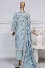 Amyrah By Sada Bahar Stitched 3 Piece Emb Festive Collection-D-05-Sky