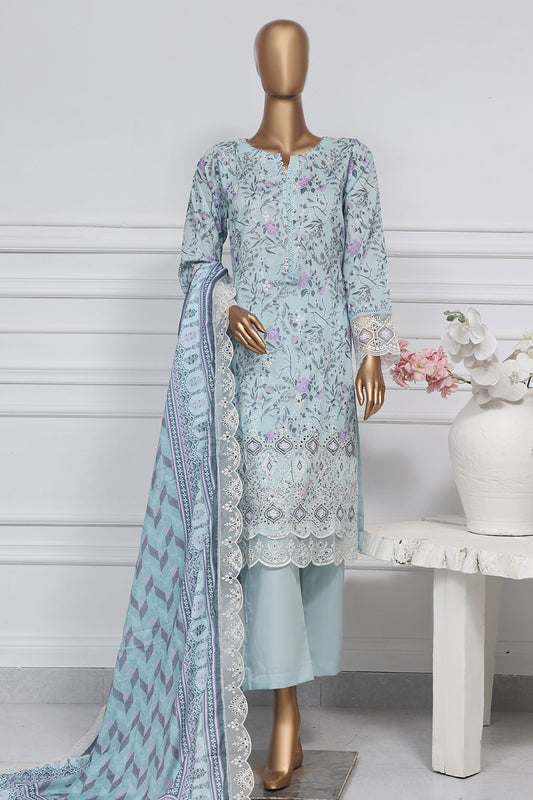 Amyrah By Sada Bahar Stitched 3 Piece Emb Festive Collection-CK-5296-Ferozi