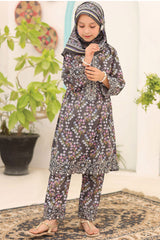 Shifa Girls By Suntex Stitched 3 Piece Summer Emb Lawn Collection'2024-D-05