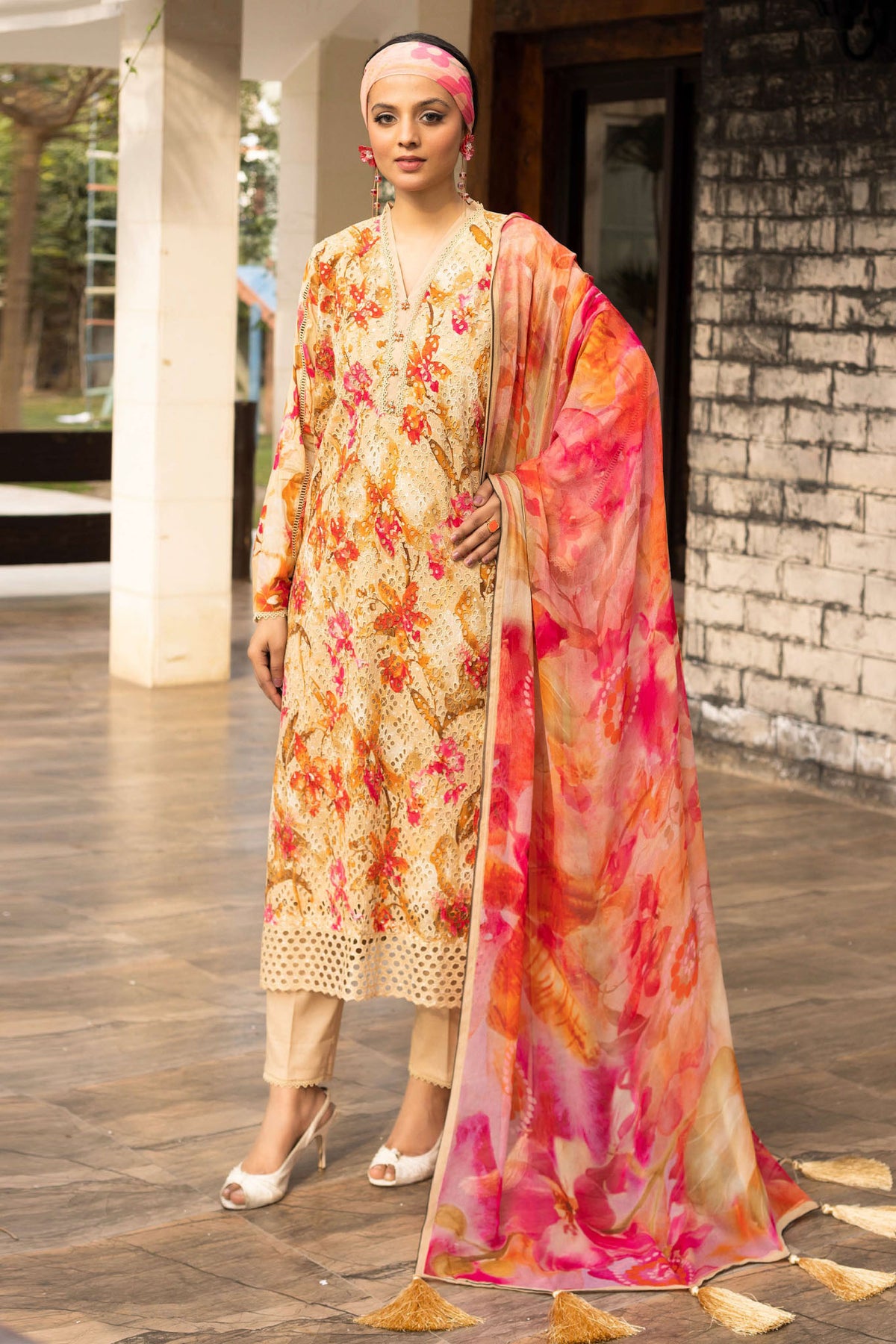 Mahee's Sehar By Riaz Arts Unstitched 3 Piece Printed Chikankari Lawn Collection'2025-D-05