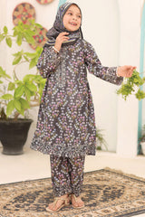 Shifa Girls By Suntex Stitched 3 Piece Summer Emb Lawn Collection'2024-D-05