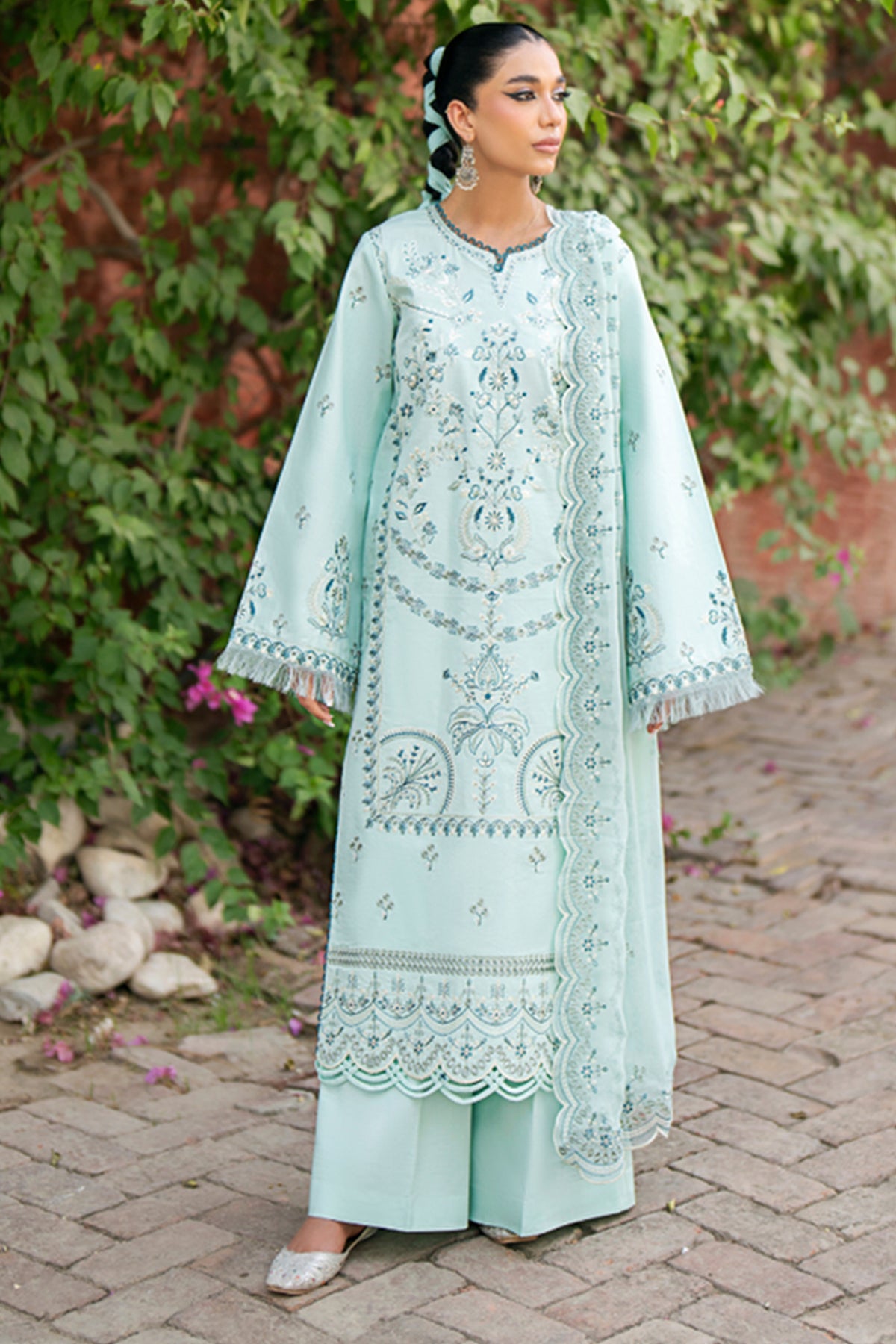 Selin By Humdum Unstitched 3 Piece Emb Lawn Collection-D-06