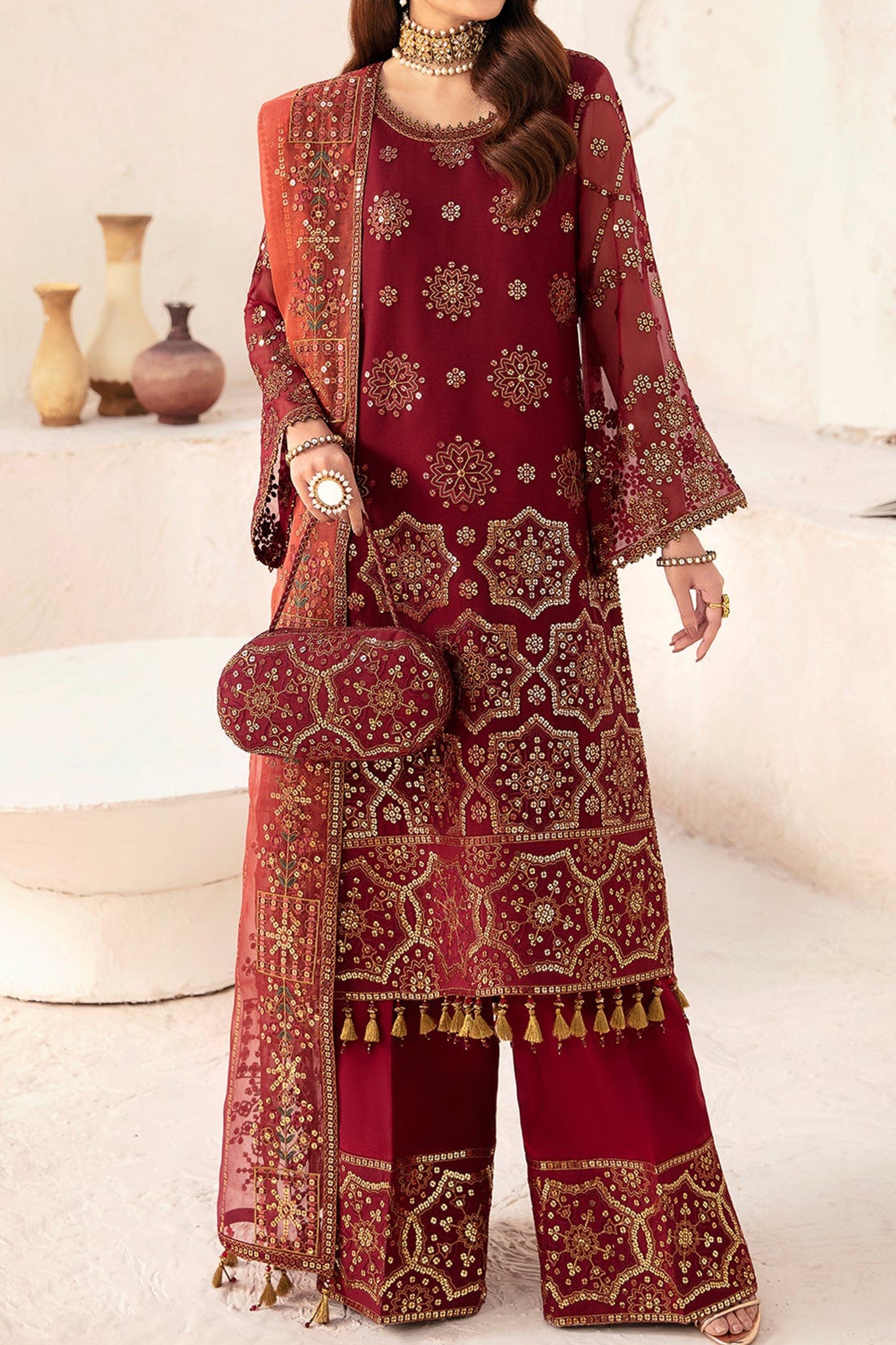 Heer by Alizeh Unstitched 3 Piece Festive Formal Collection'2024-D-06-Aween