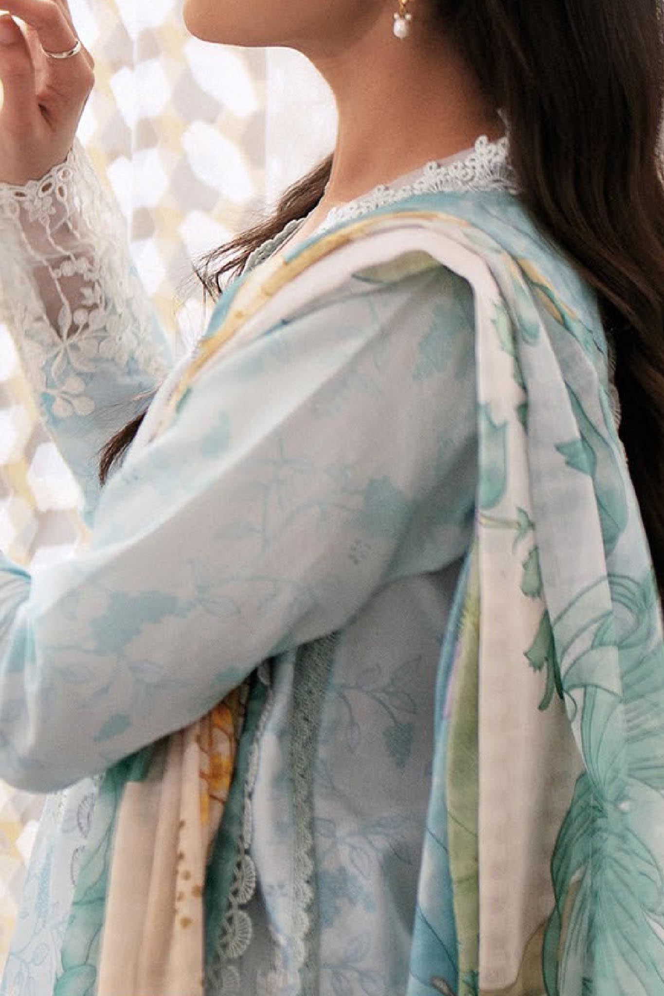 Afsanah by Seran Unstitched 3 Piece Lawn Spring Summer Collection'2024-D-06-Hareem