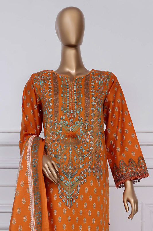 Sada Bahar Stitched 3 Piece Printed Lawn Vol-02 Collection'2025-D-06-Orange