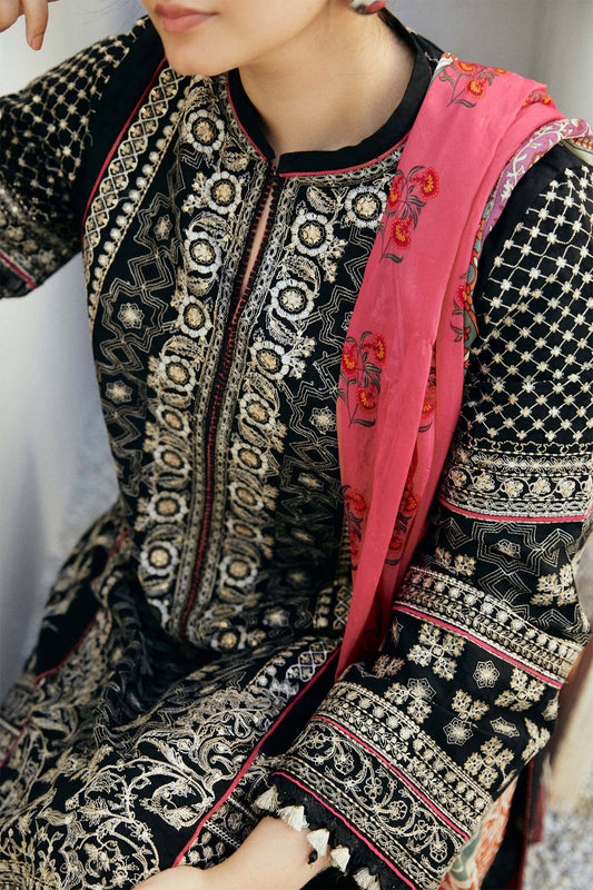 Coco By Zara Shah Jahan Unstitched 3 Piece Eid Edit Emb Lawn Collection'2024-D-06-Taj