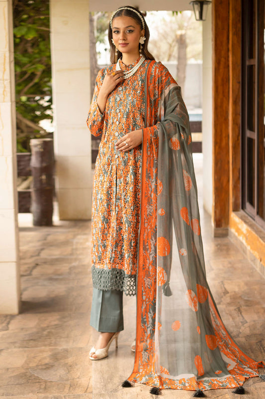 Mahee's Sehar By Riaz Arts Unstitched 3 Piece Printed Chikankari Lawn Collection'2025-D-06