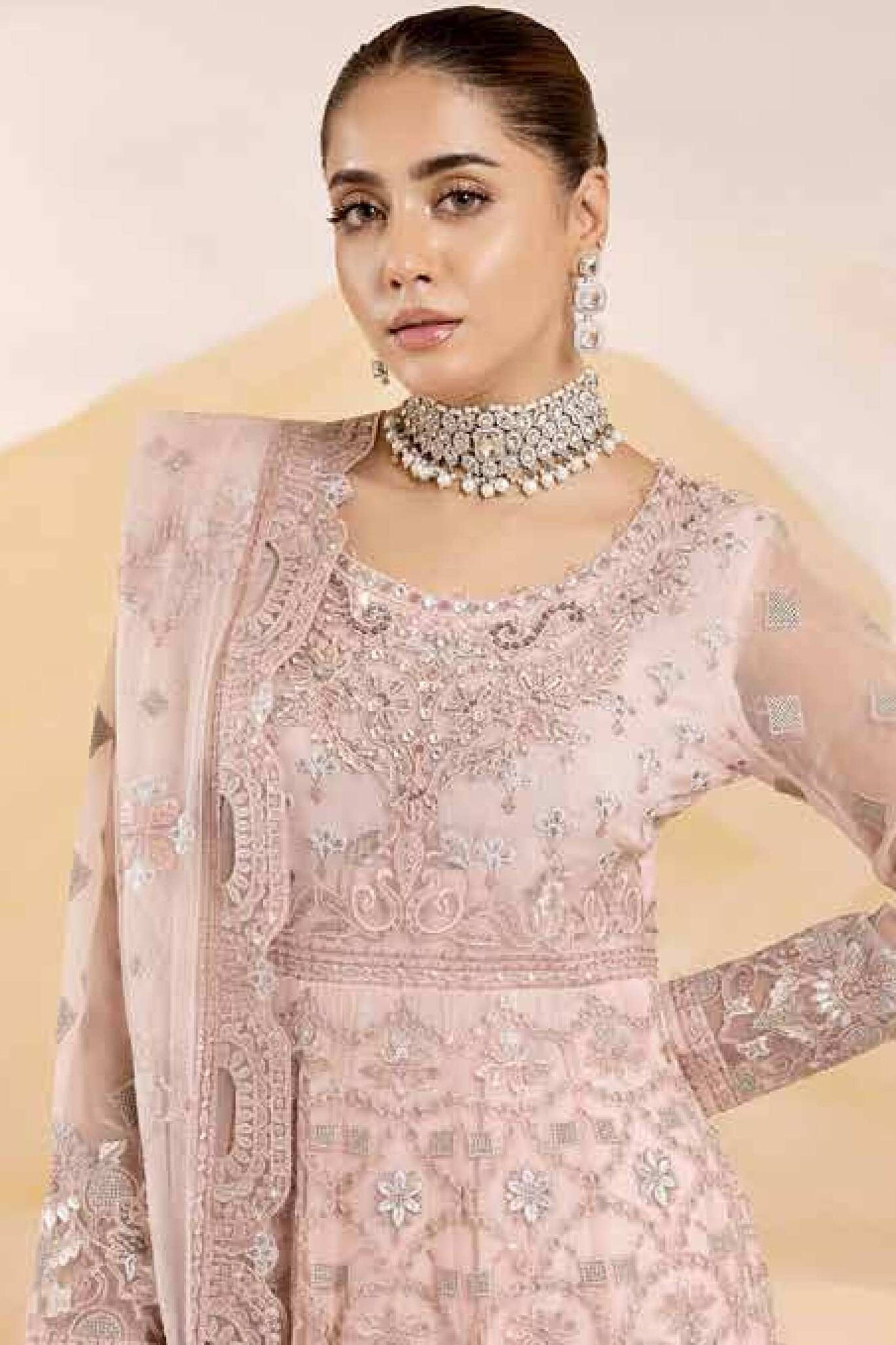 Pareesa By Lavish Premium Unstitched 3 Piece Luxury Chiffon Collection'2024-D-06