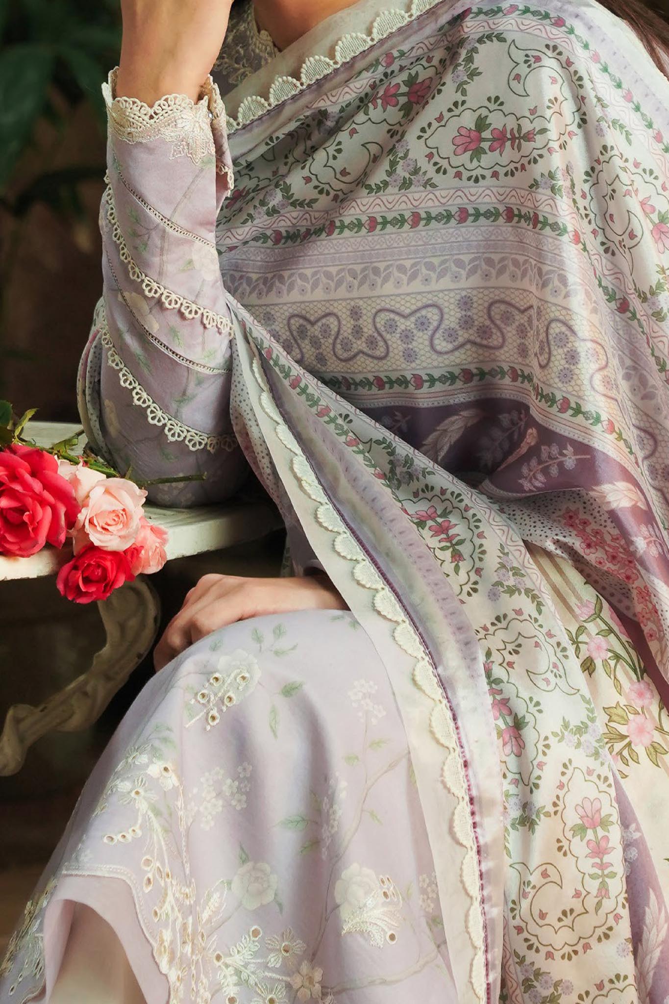 Afsanah by Seran Unstitched 3 Piece Lawn Spring Summer Collection'2024-D-07-Mishaal