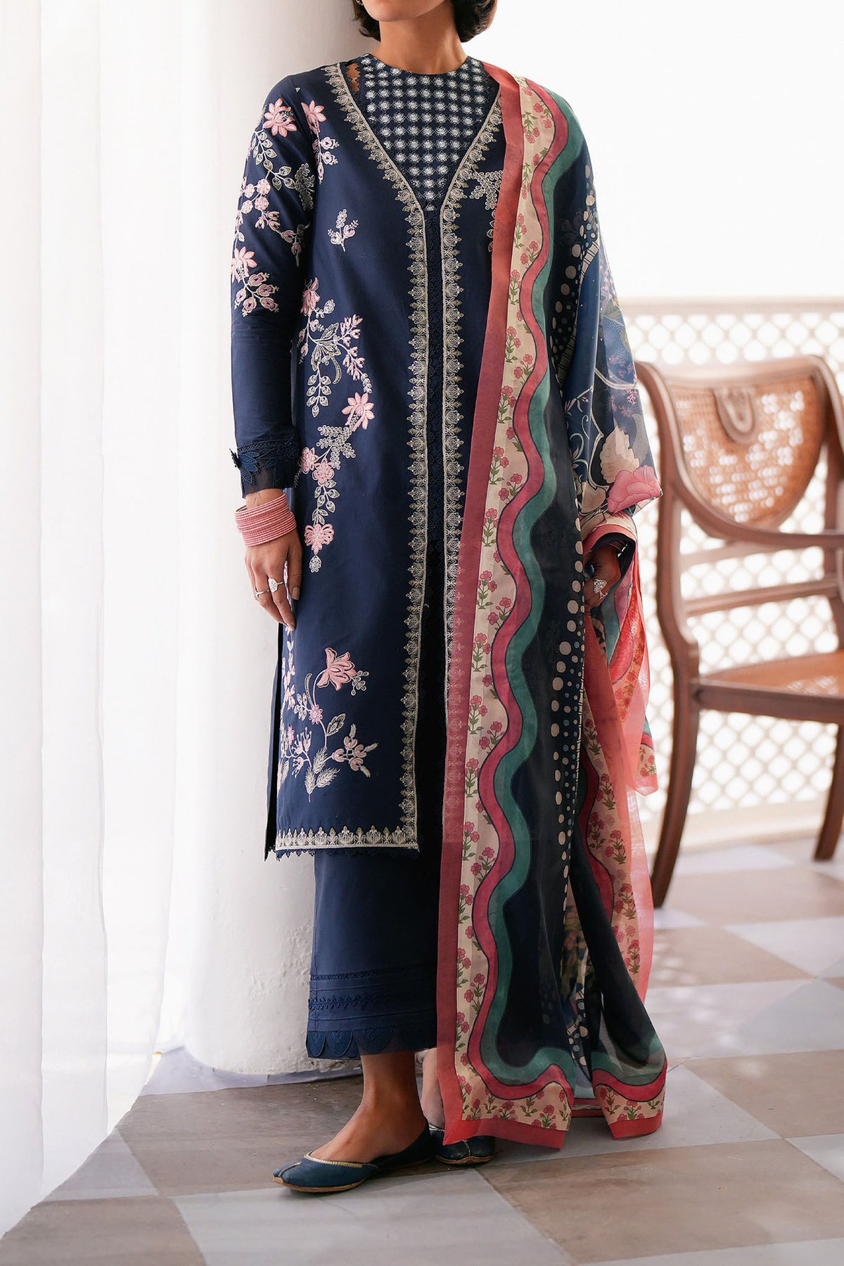 Jahaan By Seran Unstitched 3 Piece Eid Edit Lawn Collection'2024-D-07-Natasha