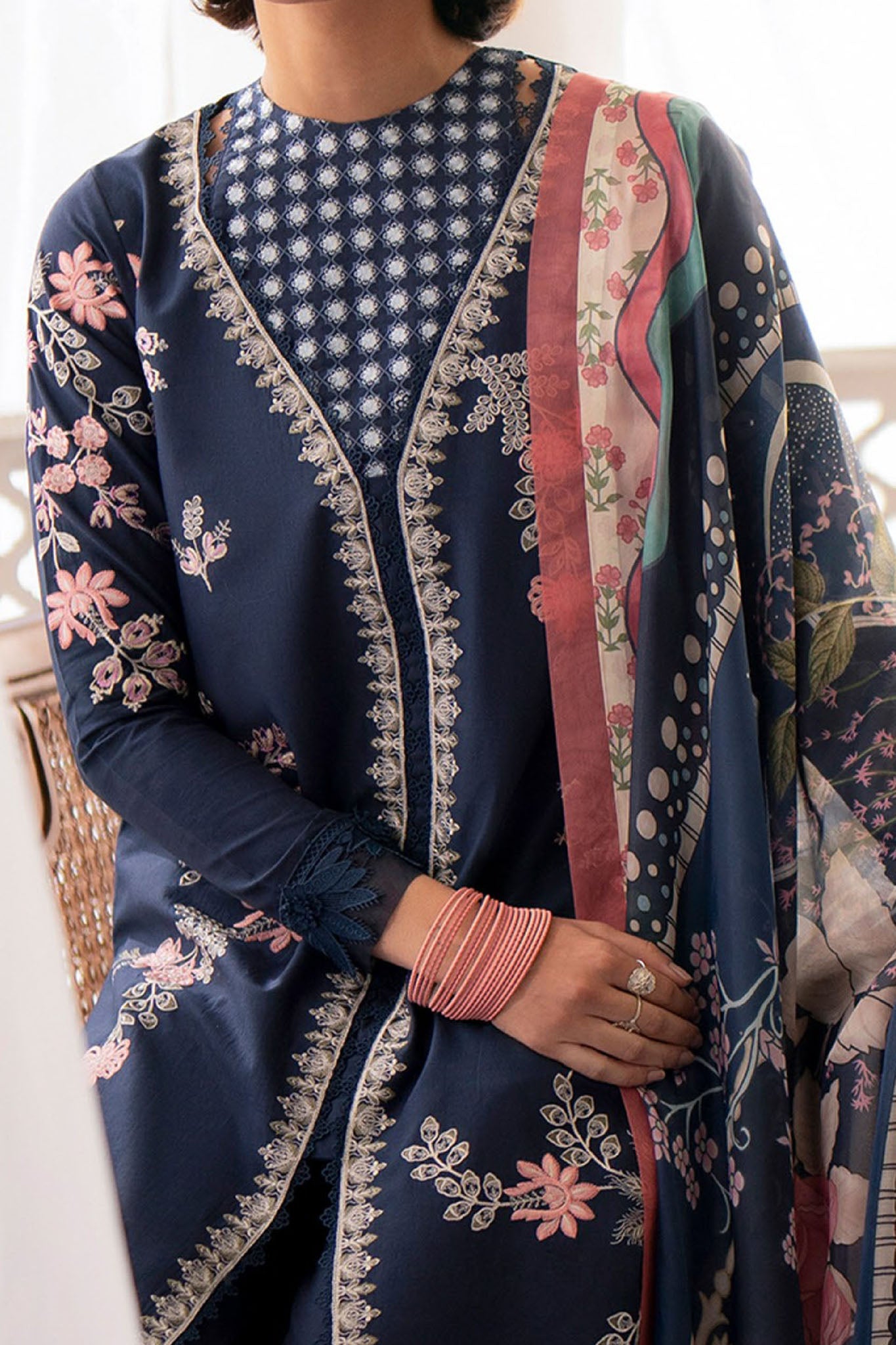 Jahaan By Seran Unstitched 3 Piece Eid Edit Lawn Collection'2024-D-07-Natasha