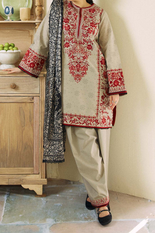 Coco By Zara Shah Jahan Unstitched 3 Piece Eid Edit Emb Lawn Collection'2024-D-07-Sabah