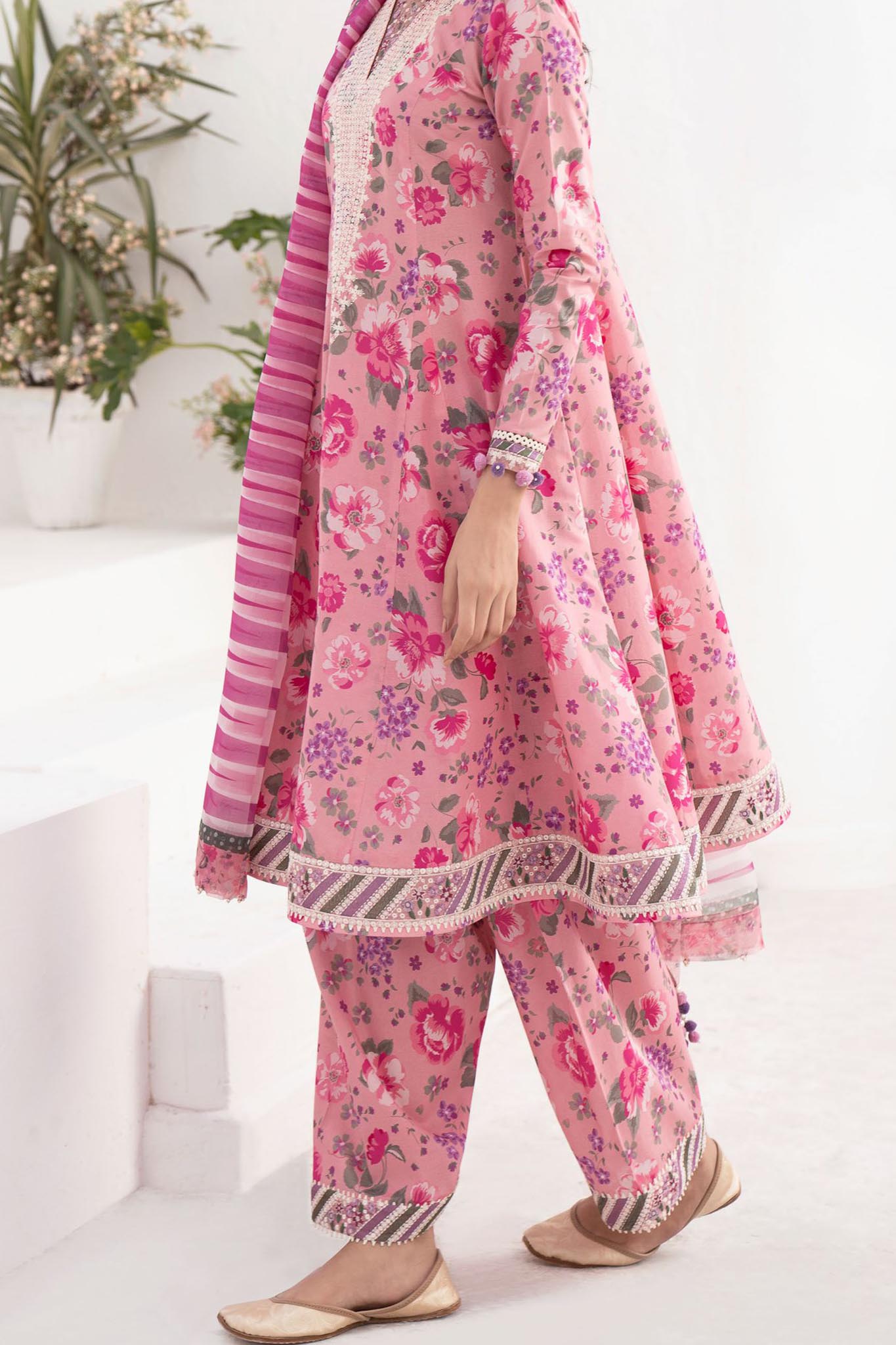 Delia By Jazmin Unstitched 3 Piece Luxury Emb Lawn Collection'2024-D-07