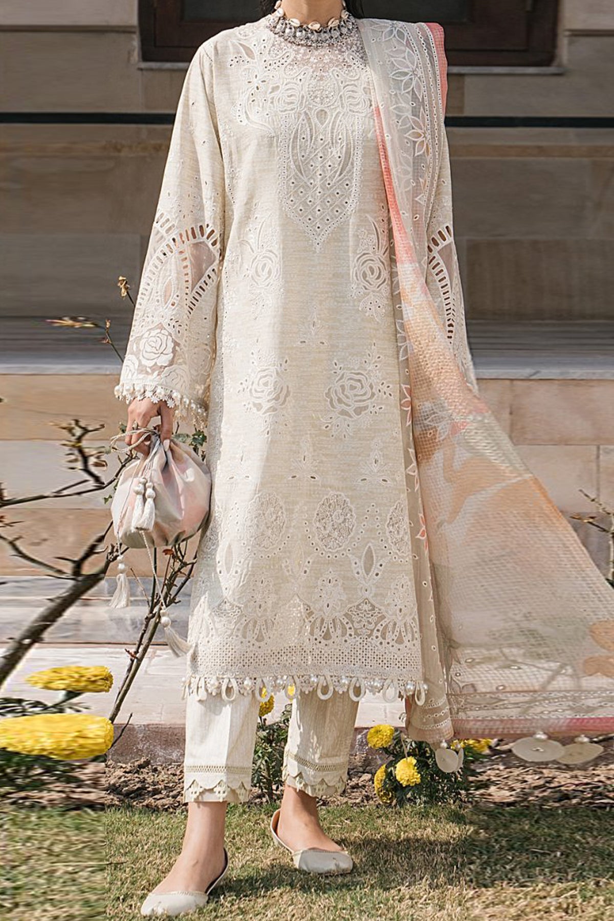 Shahkaar by Jazmin Unstitched 3 Piece Luxury Eid Festive Lawn Collection'2024-SLD-07