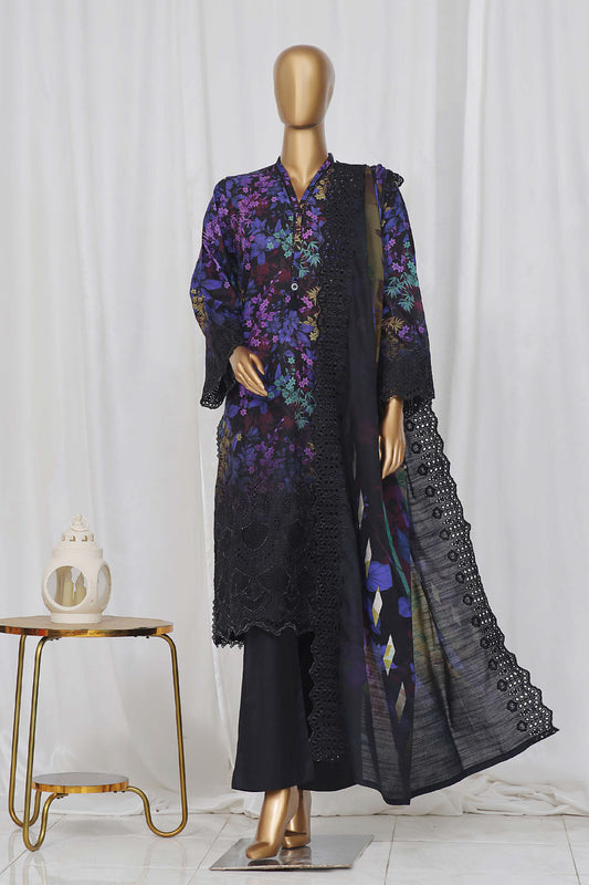 Sada Bahar Stitched 3 Piece Laser Cutwork Chikankari Vol-01 Collection'2024-D-08-A-Purple