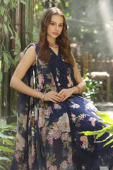 Noor By Saadia Asad Unstitched 3 Piece Eid Luxe Printedkari Collection-08-B