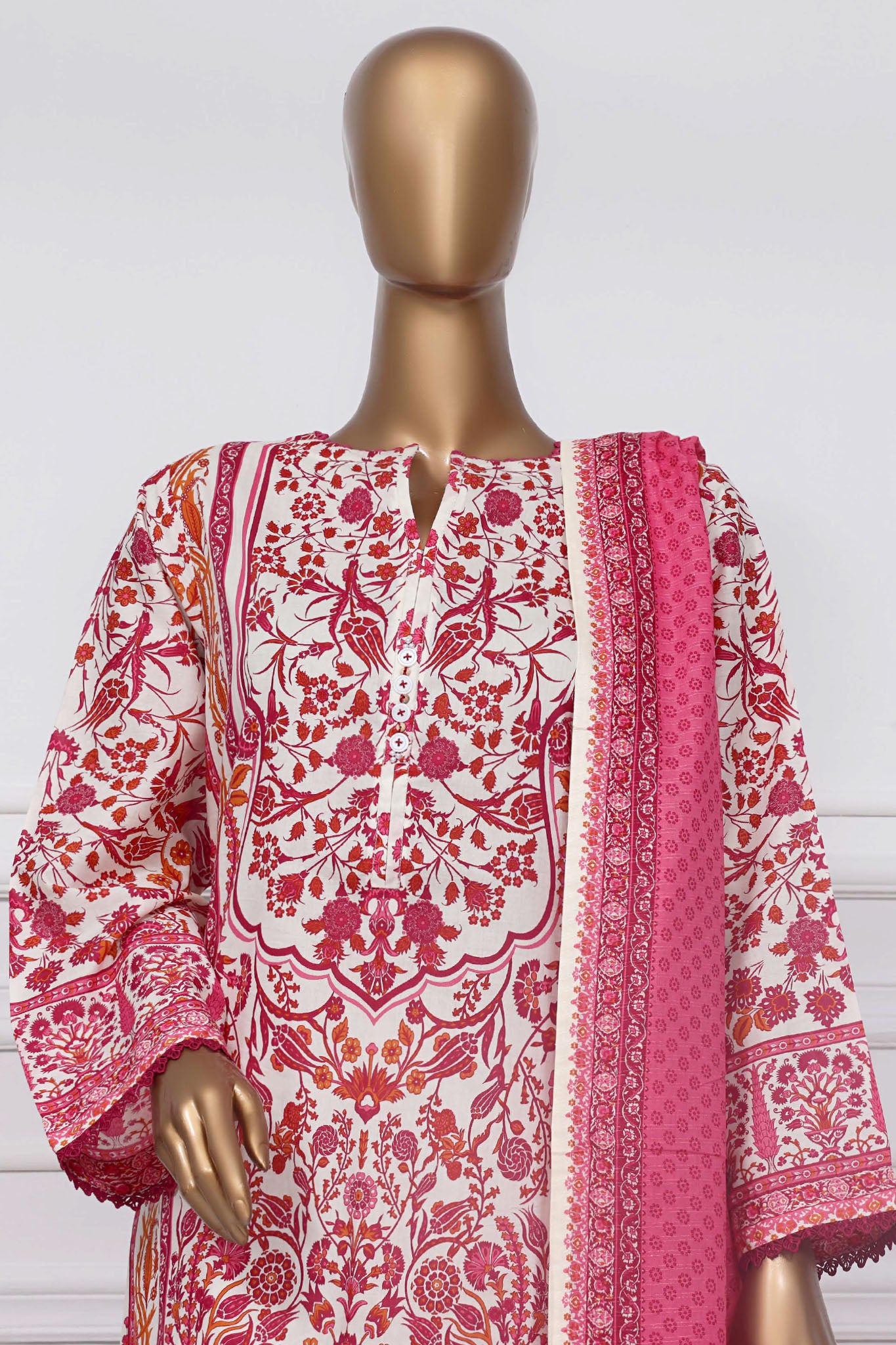 Sada Bahar Stitched 3 Piece Printed Lawn Vol-01 Collection'2025-D-08-Magenta