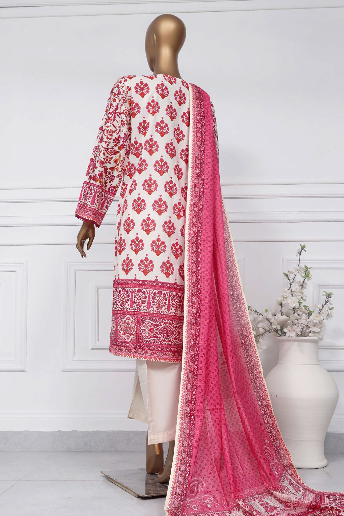 Sada Bahar Stitched 3 Piece Printed Lawn Vol-01 Collection'2025-D-08-Magenta