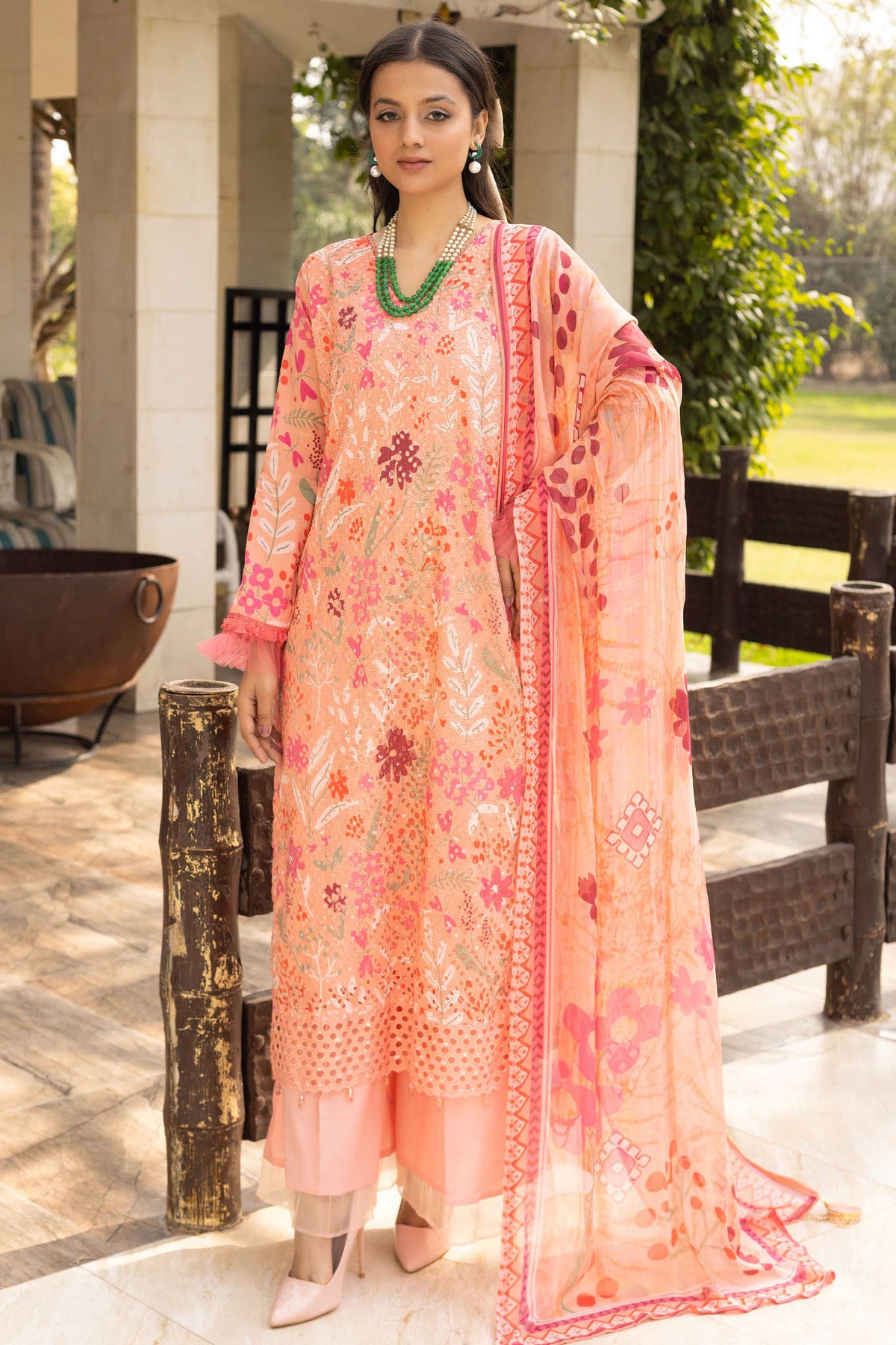 Mahee's Sehar By Riaz Arts Unstitched 3 Piece Printed Chikankari Lawn Collection'2025-D-08