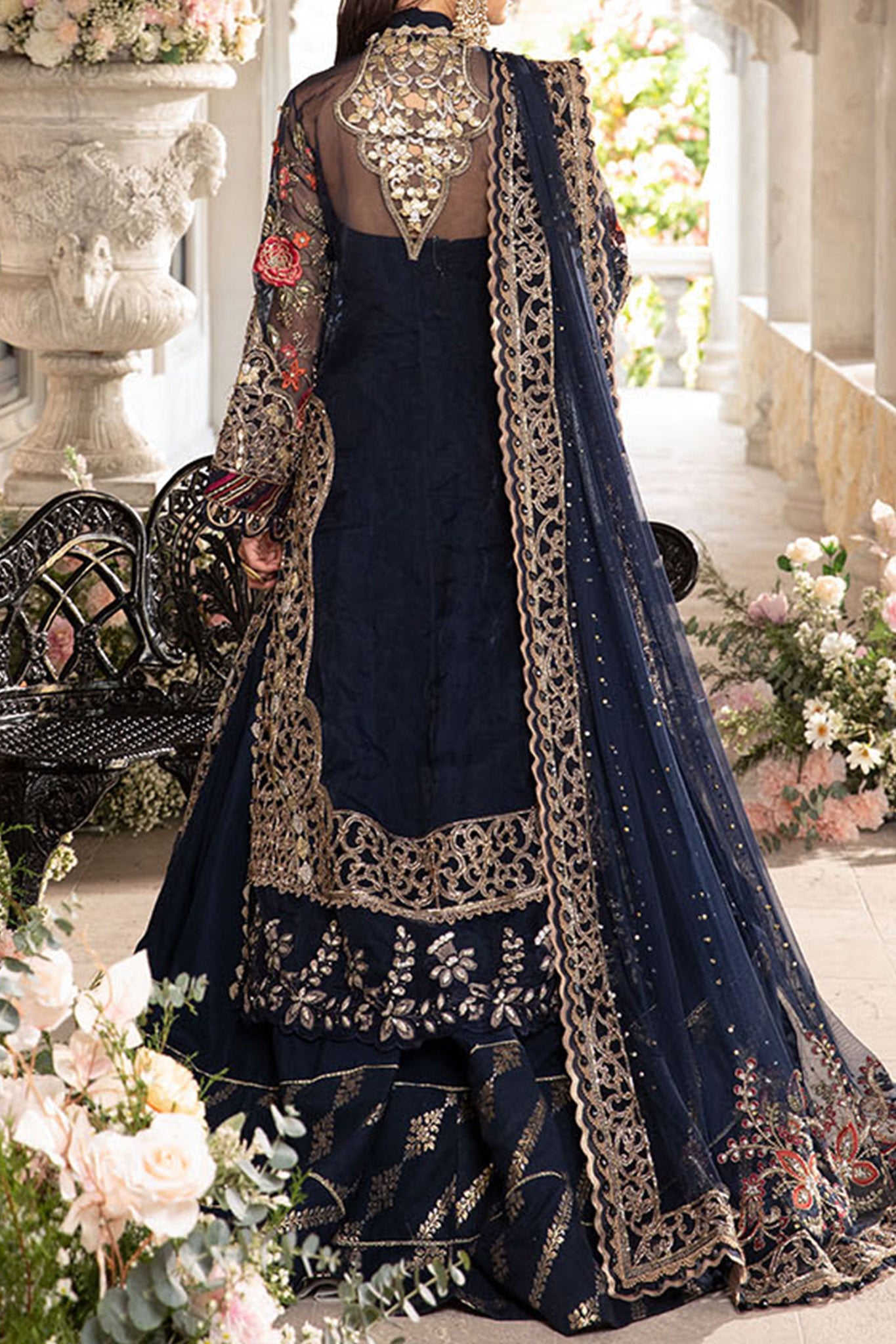 Mbroidered By Maria B Unstitched 3 Piece Luxury Formals Eid Edition Collection'2024-BD-2808