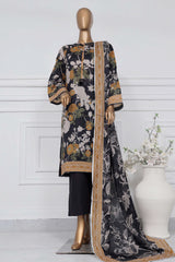 Sada Bahar Stitched 3 Piece Printed Lawn Vol-01 Collection'2025-D-09-Black