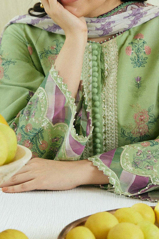 Coco By Zara Shah Jahan Unstitched 3 Piece Eid Edit Emb Lawn Collection'2024-D-09-Nisa