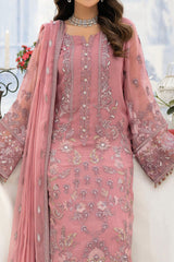 Aaraish By Lavish Premium Unstitched 3 Piece Luxury Formals Collection'2024-D-09-Tea Pink