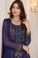 Inaya By Soghat Unstitched 3 Piece Luxury Chiffon Collection'2024-D-09