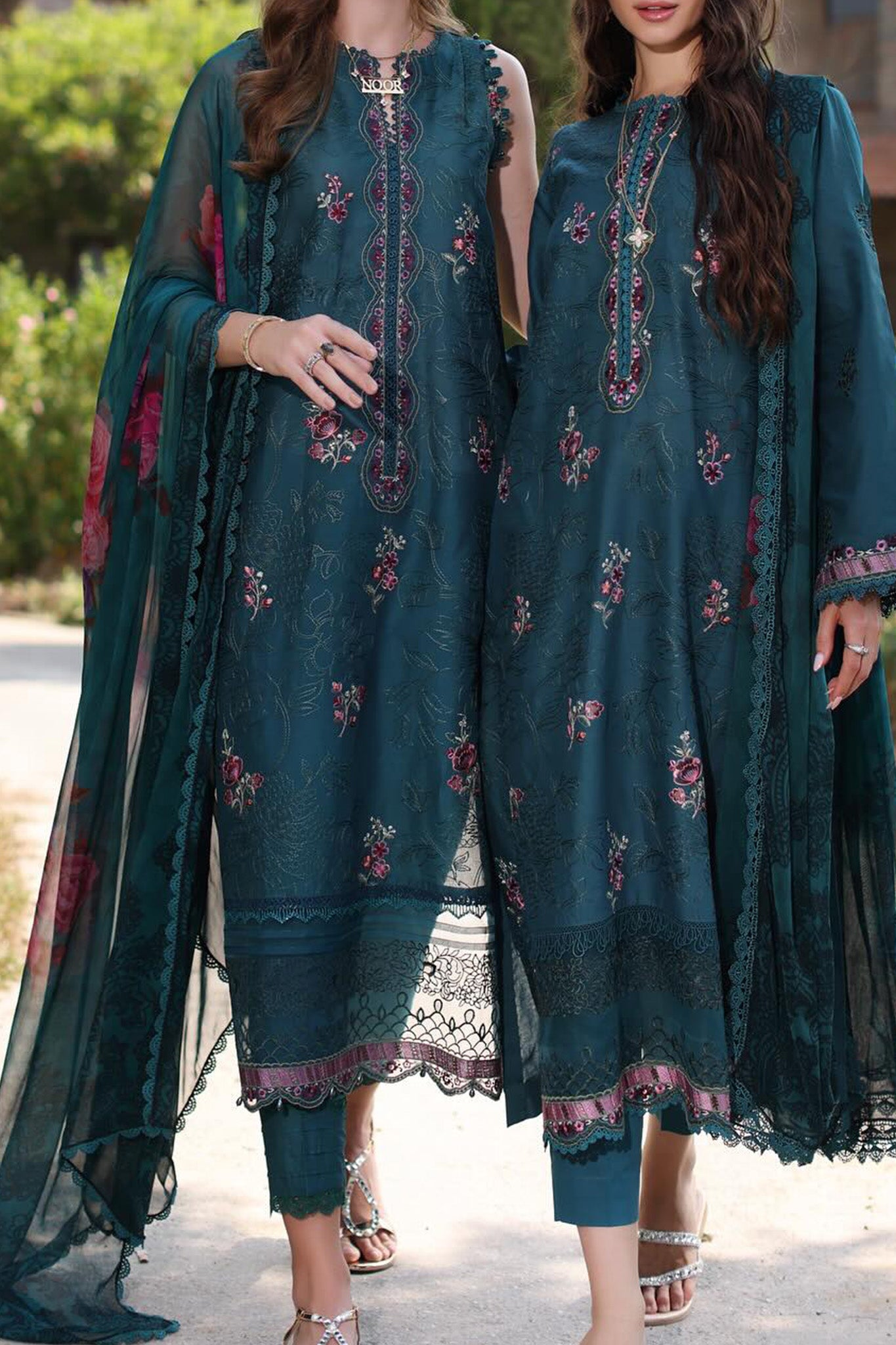 Eid Luxe Printkari By Noor Saadia Asad Unstitched 3 Piece Emb Lawn Collection'2024-D-09