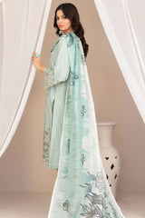 Nazifa By Tawakkal Stitched 3 Piece Emb Schiffli Lawn Suit-D-1043
