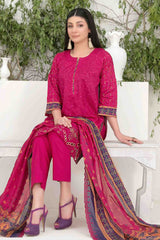Shazmina By Tawakkal Unstitched 3 Piece Emb Lawn Vol-02 Collection-D-1052