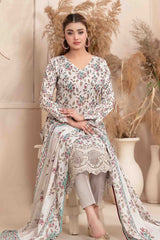 Meheroon By Tawakkal Unstitched 3 Piece Emb Lawn Collection-D-1101