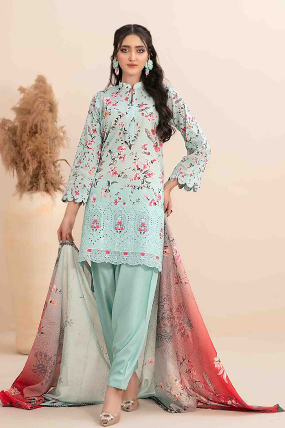 Meheroon By Tawakkal Unstitched 3 Piece Emb Lawn Collection-D-1103