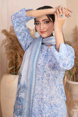 Meheroon By Tawakkal Unstitched 3 Piece Emb Lawn Collection-D-1104