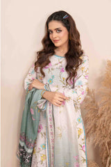 Meheroon By Tawakkal Unstitched 3 Piece Emb Lawn Collection-D-1107