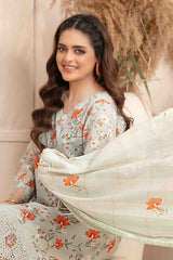 Meheroon By Tawakkal Unstitched 3 Piece Emb Lawn Collection-D-1108