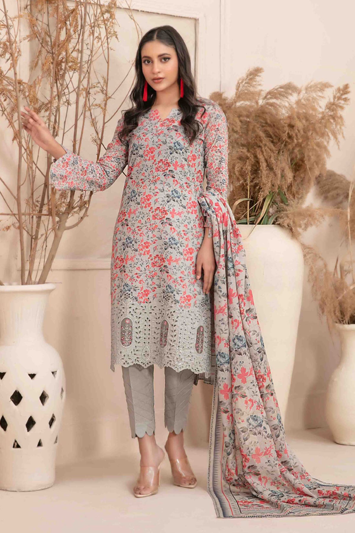 Meheroon By Tawakkal Unstitched 3 Piece Emb Lawn Collection-D-1109