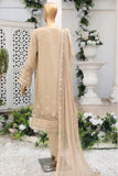 Hz Stitched 3 Piece Formals Chiffon Collection'2023-D-100-Beige