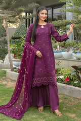 Zarna By Tawakkal Unstitched 3 Piece Emb Schiffli Lawn Vol-02 Collection D-1135