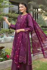 Zarna By Tawakkal Unstitched 3 Piece Emb Schiffli Lawn Vol-02 Collection D-1135