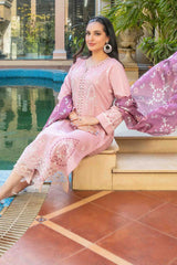 Zimmel By Tawakkal Semi Stitched 3 Piece Lawn Premium Eid Collection-D-1141